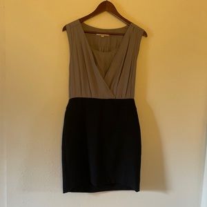 LOFT gray and black dress